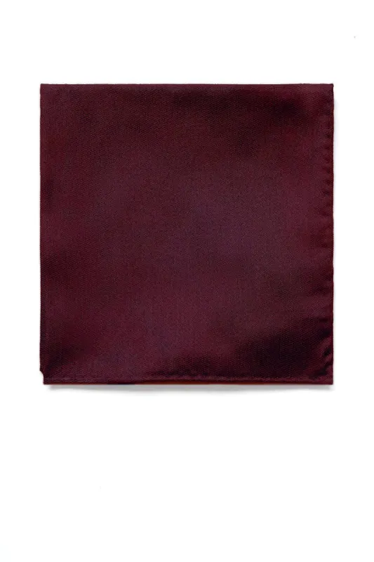 Didi Pocket Square - Cabernet sold by Birdy Grey