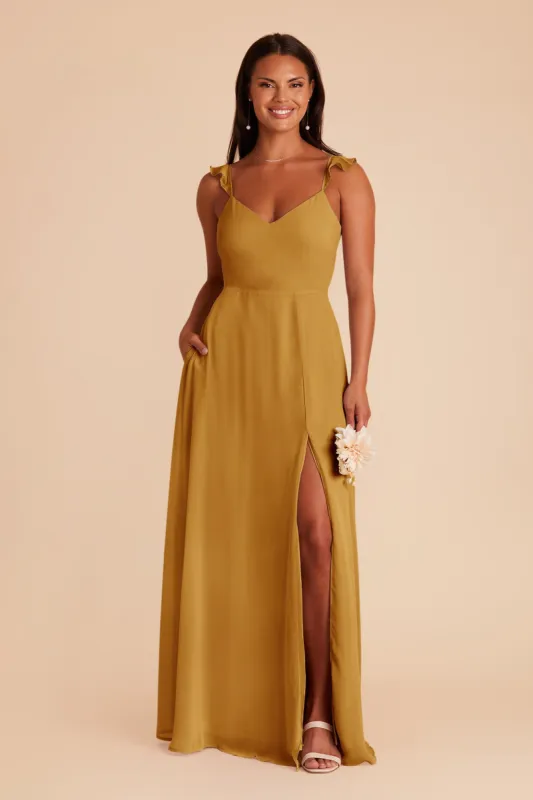 Doris Chiffon Dress - Marigold sold by Birdy Grey