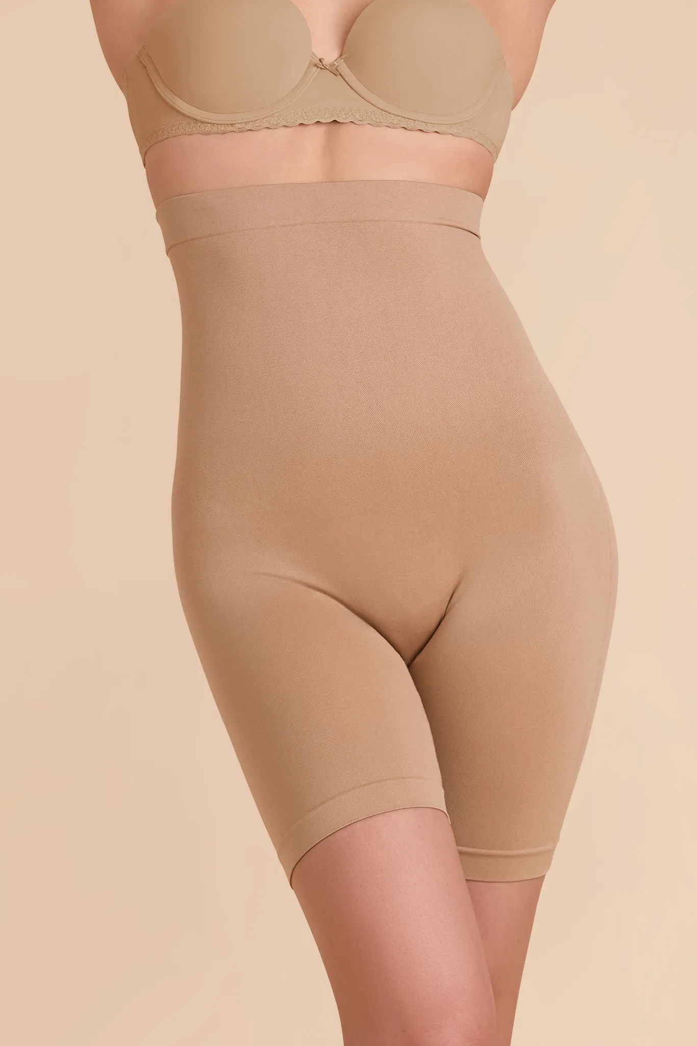 High Waist Thigh Shaper - Almond sold by Birdy Grey