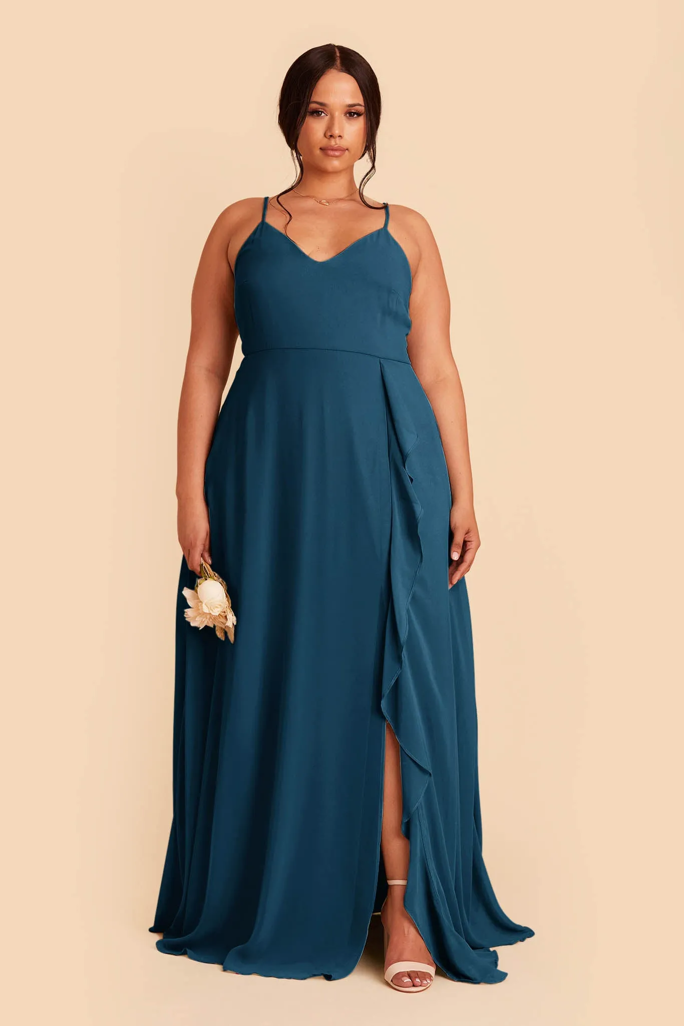 Theresa Chiffon Dress - Ocean Blue sold by Birdy Grey product image thumbnail 2