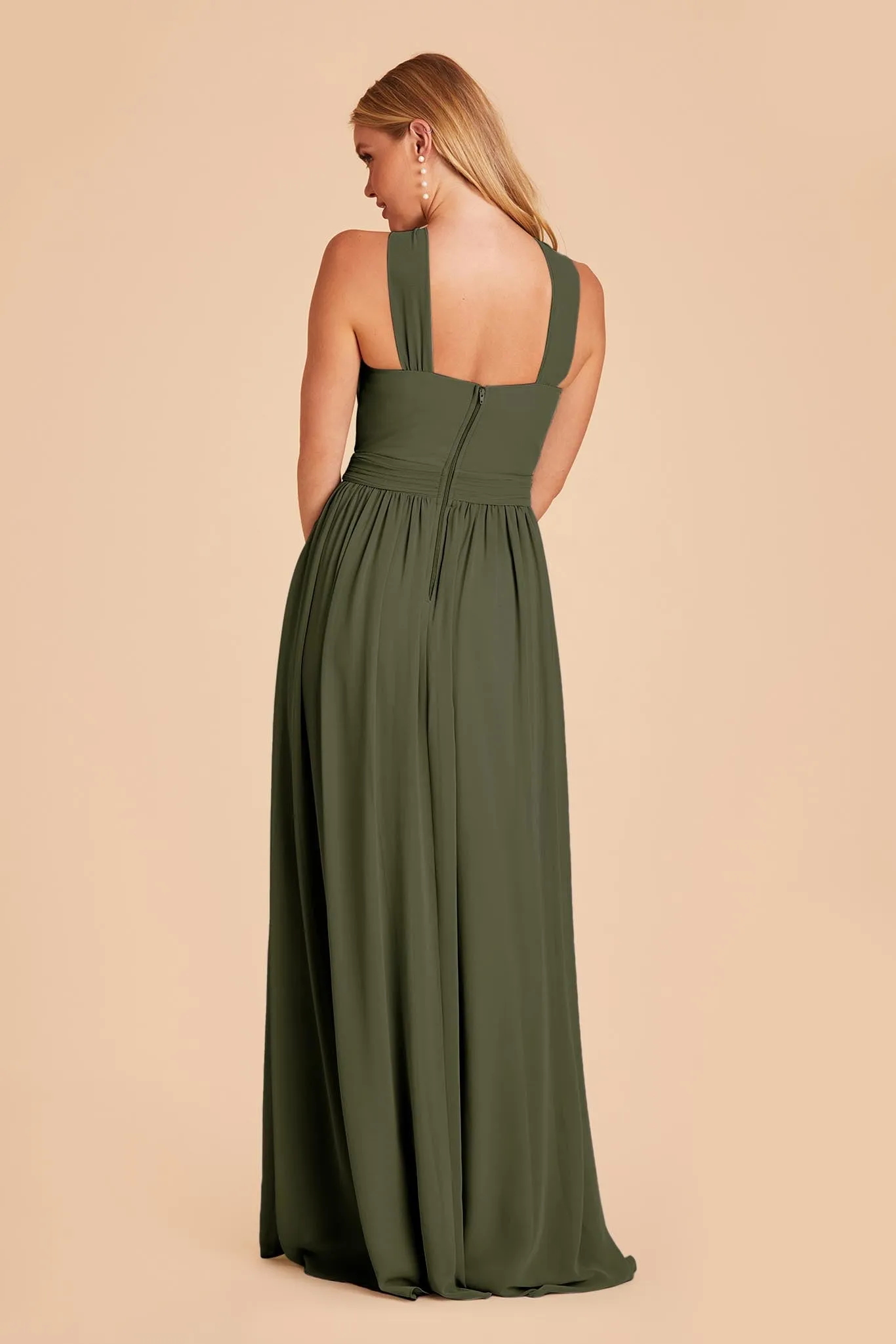Kiko Chiffon Dress - Olive sold by Birdy Grey product image thumbnail 5