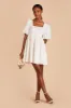 Balloon Sleeve Mini Dress - White sold by Birdy Grey