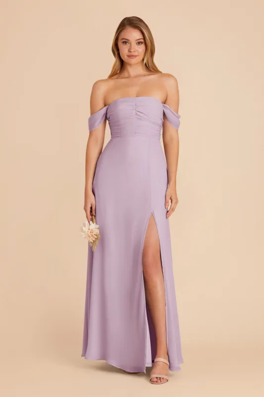 Cara Chiffon Dress - Lavender sold by Birdy Grey
