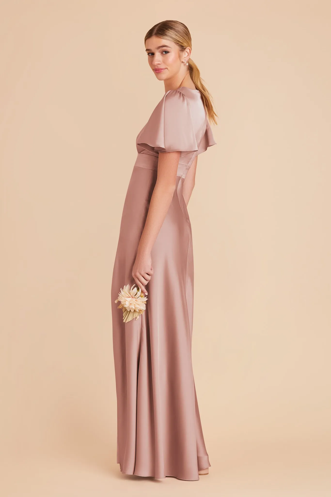 Marni Matte Satin Dress - English Rose sold by Birdy Grey product image thumbnail 5