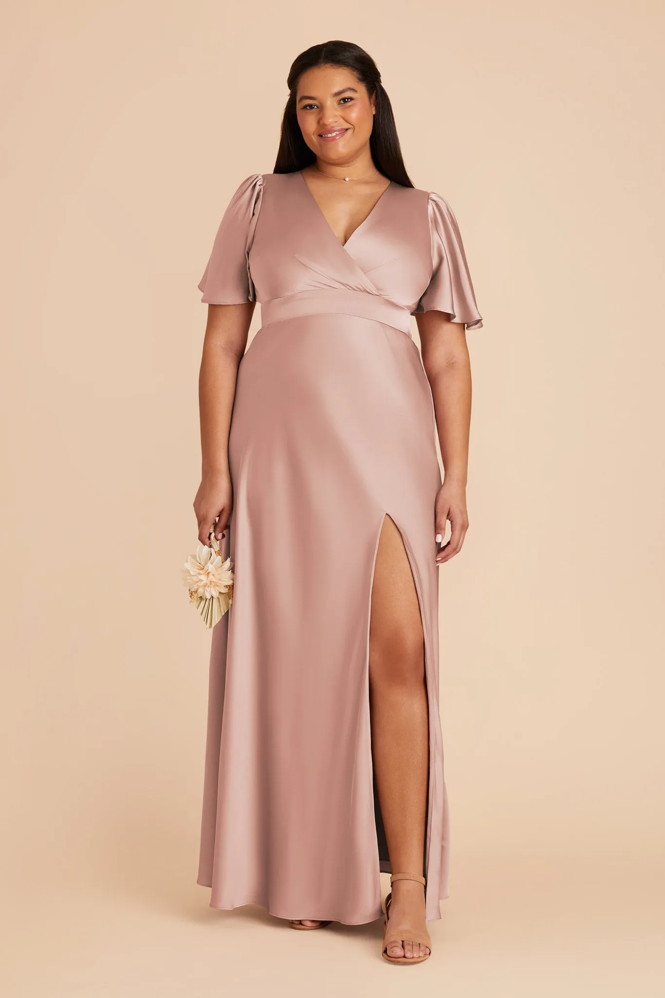 Marni Matte Satin Dress - English Rose sold by Birdy Grey product image thumbnail 2