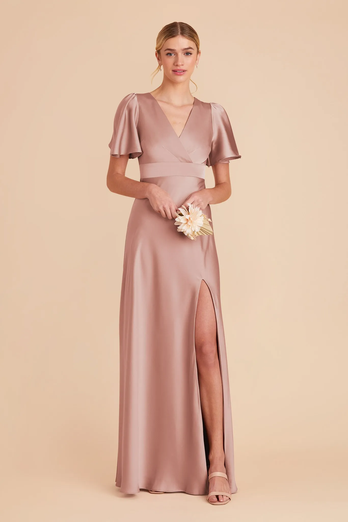 Marni Matte Satin Dress - English Rose sold by Birdy Grey product image thumbnail 4