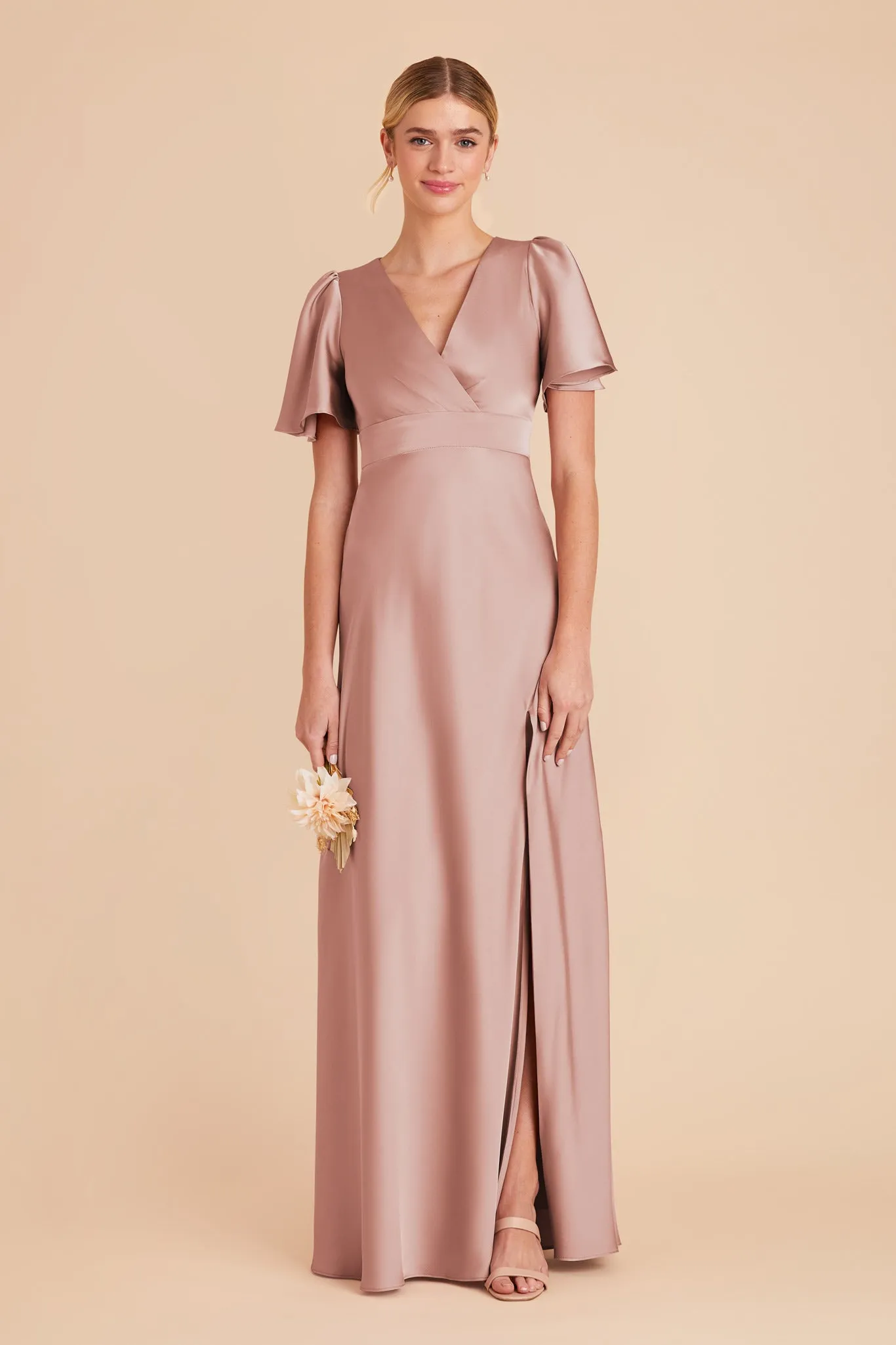 Marni Matte Satin Dress - English Rose sold by Birdy Grey product image thumbnail 3