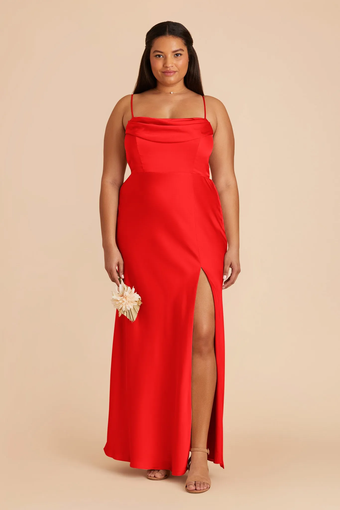 Mia Matte Satin Convertible Dress - Lipstick Red sold by Birdy Grey product image thumbnail 2