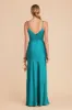 Jay Matte Satin Dress - Teal sold by Birdy Grey