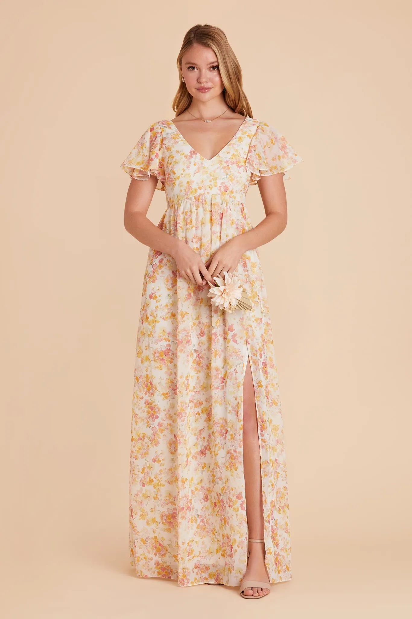 Hannah Empire Dress - Pressed Floral sold by Birdy Grey