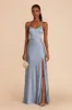 Jay Matte Satin Dress - Dusty Blue sold by Birdy Grey