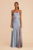 Jay Matte Satin Dress - Dusty Blue sold by Birdy Grey