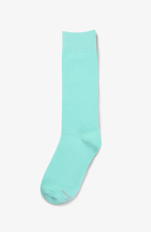 Solid Groomsmen Socks By No Cold Feet - Mint sold by Birdy Grey