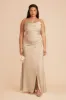 Lydia Matte Satin Dress - Gold sold by Birdy Grey