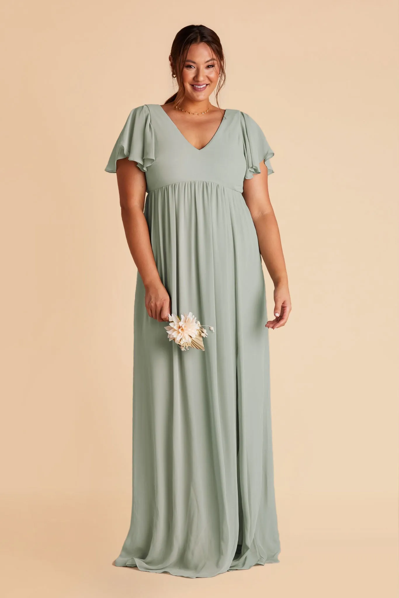 Hannah Empire Dress - Sage sold by Birdy Grey product image thumbnail 3