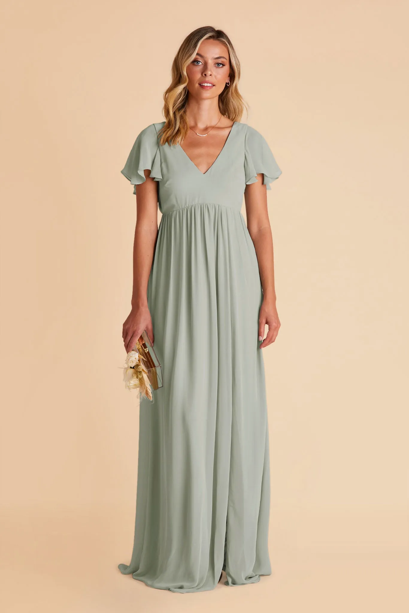 Hannah Empire Dress - Sage sold by Birdy Grey product image thumbnail 4