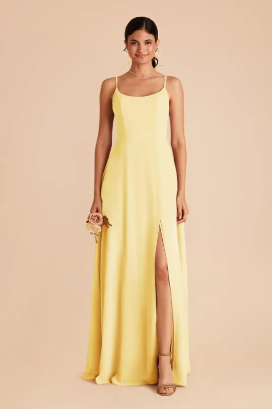 Amy Chiffon Dress - Lemon Sorbet sold by Birdy Grey