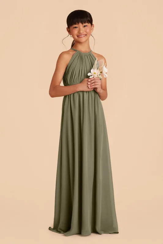 Sienna Junior Dress - Moss Green sold by Birdy Grey