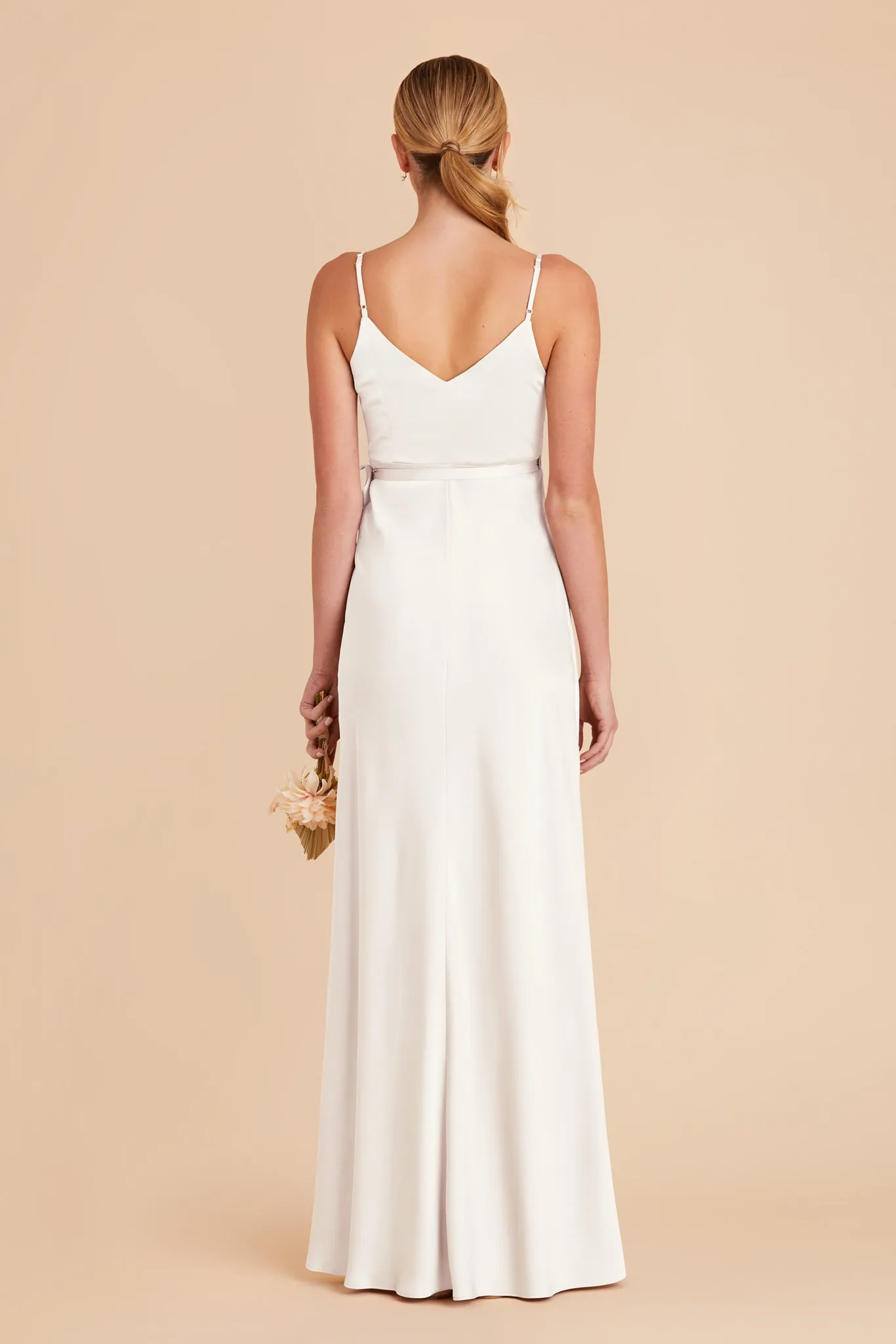 Cindy Matte Satin Dress - White sold by Birdy Grey product image thumbnail 5