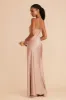 Lisa Long Matte Satin Dress - Rose Gold sold by Birdy Grey