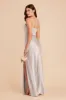 Jessica Matte Satin Dress - Platinum sold by Birdy Grey