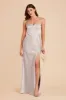 Jessica Matte Satin Dress - Platinum sold by Birdy Grey