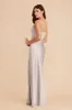 Jessica Matte Satin Dress - Platinum sold by Birdy Grey