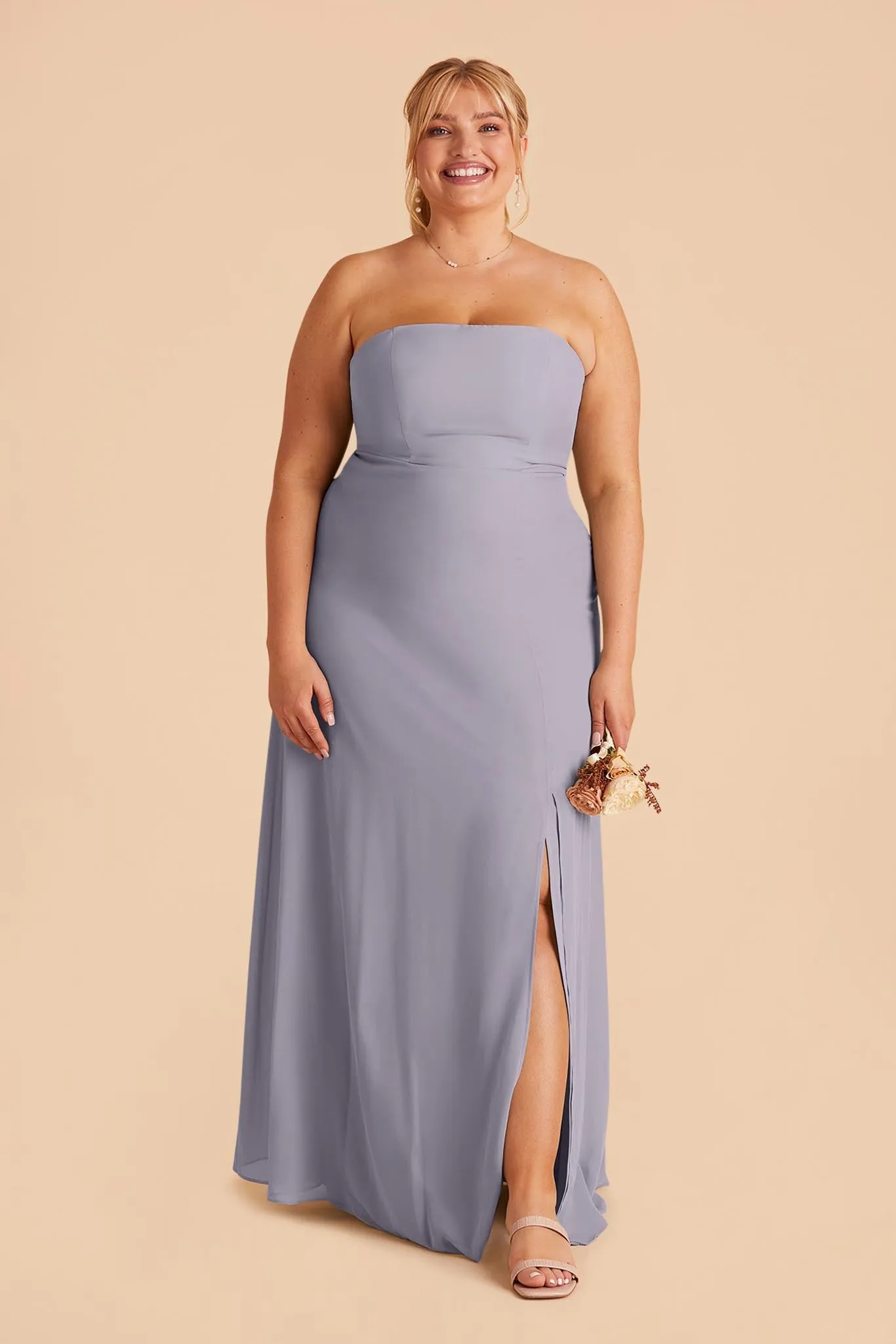 Chris Convertible Chiffon Dress - Dusty Lilac sold by Birdy Grey