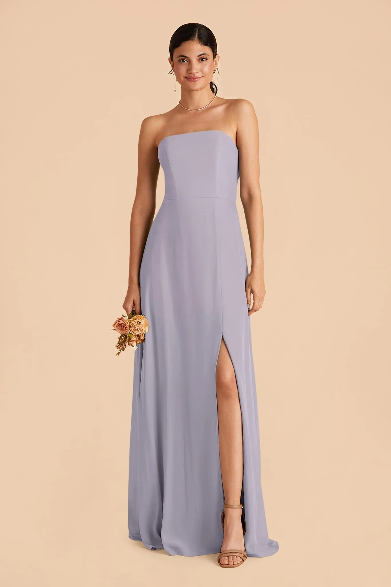 Chris Convertible Chiffon Dress - Dusty Lilac sold by Birdy Grey product image thumbnail 4