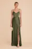 Jay Matte Satin Dress - Olive sold by Birdy Grey
