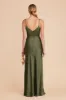 Jay Matte Satin Dress - Olive sold by Birdy Grey