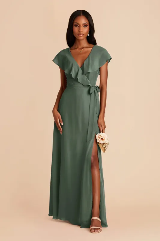Jackson Chiffon Dress - Eucalyptus sold by Birdy Grey