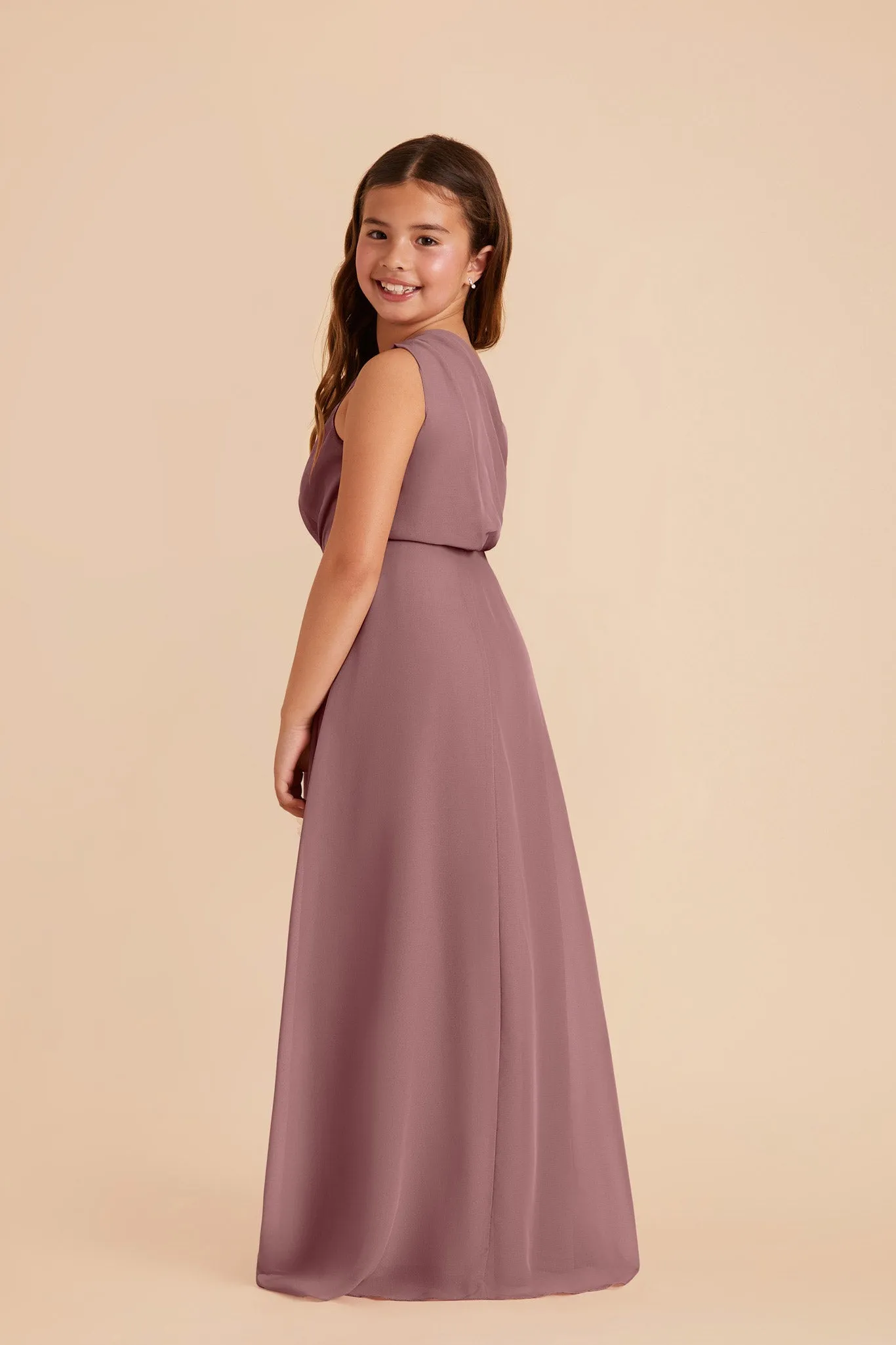 Kiara Junior Chiffon Dress - Dark Mauve sold by Birdy Grey product image thumbnail 2