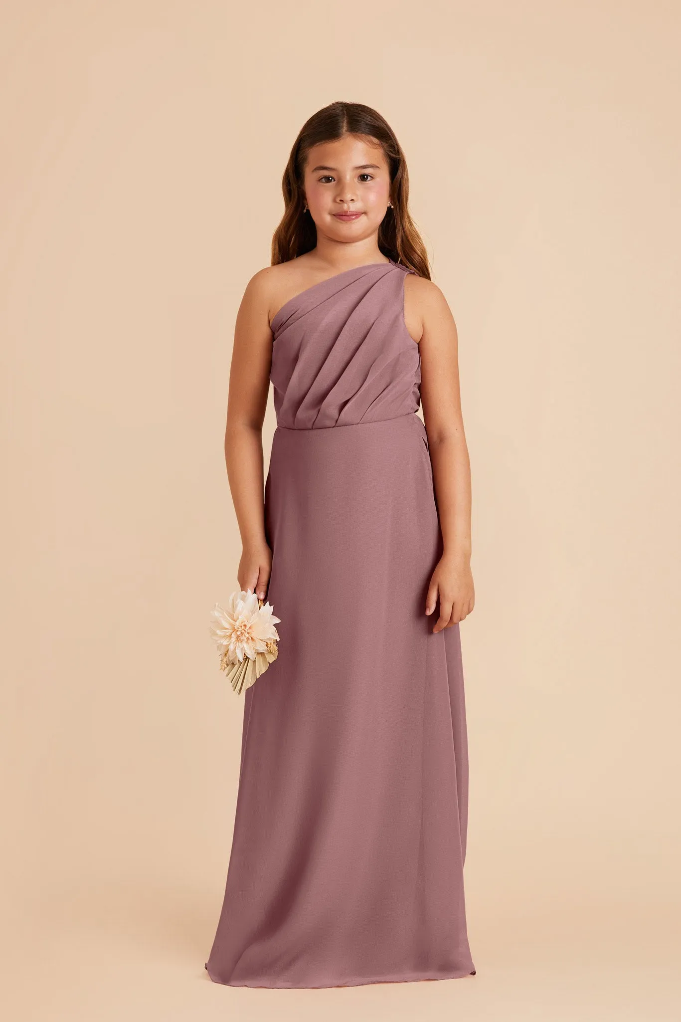 Kiara Junior Chiffon Dress - Dark Mauve sold by Birdy Grey