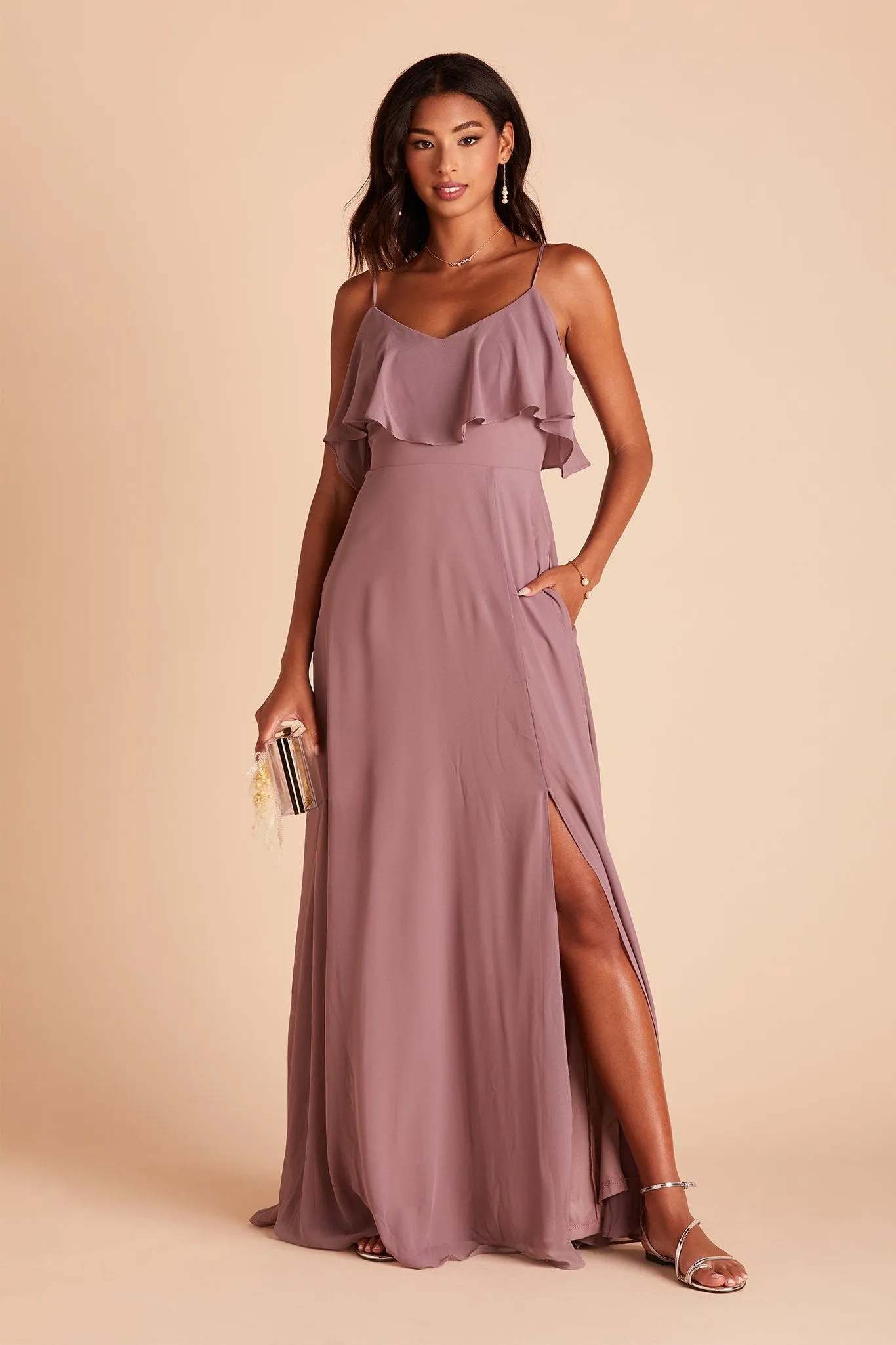 Jane Convertible Dress - Dark Mauve sold by Birdy Grey product image thumbnail 5