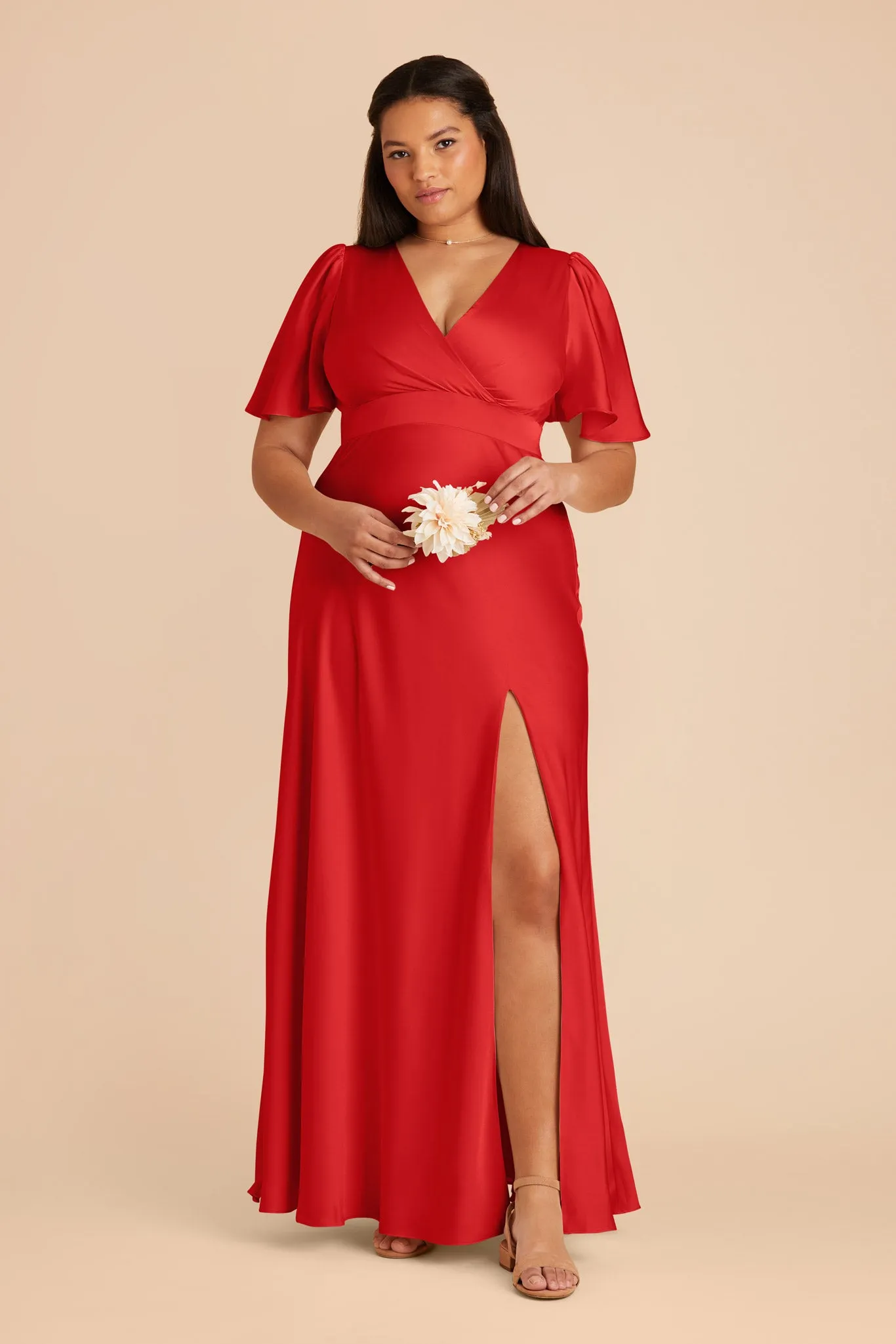 Marni Matte Satin Dress - Ruby Red sold by Birdy Grey product image thumbnail 2