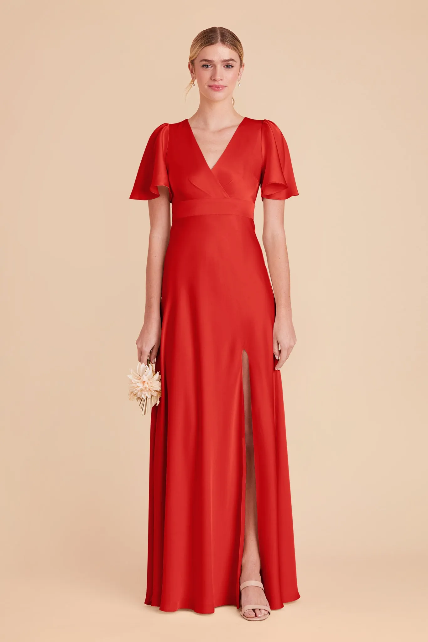 Marni Matte Satin Dress - Ruby Red sold by Birdy Grey product image thumbnail 3