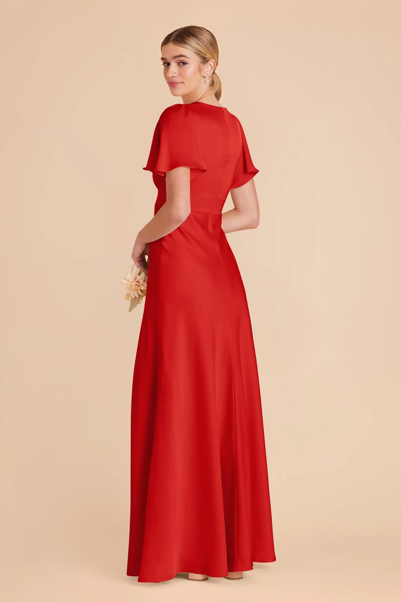 Marni Matte Satin Dress - Ruby Red sold by Birdy Grey product image thumbnail 4