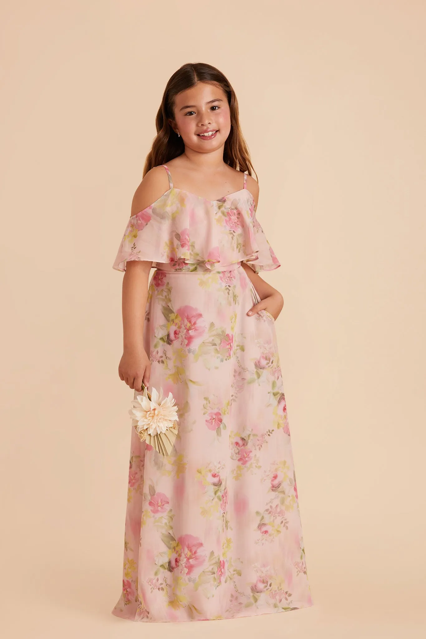 Janie Convertible Junior Dress - Vintage Pink Floral sold by Birdy Grey product image thumbnail 3