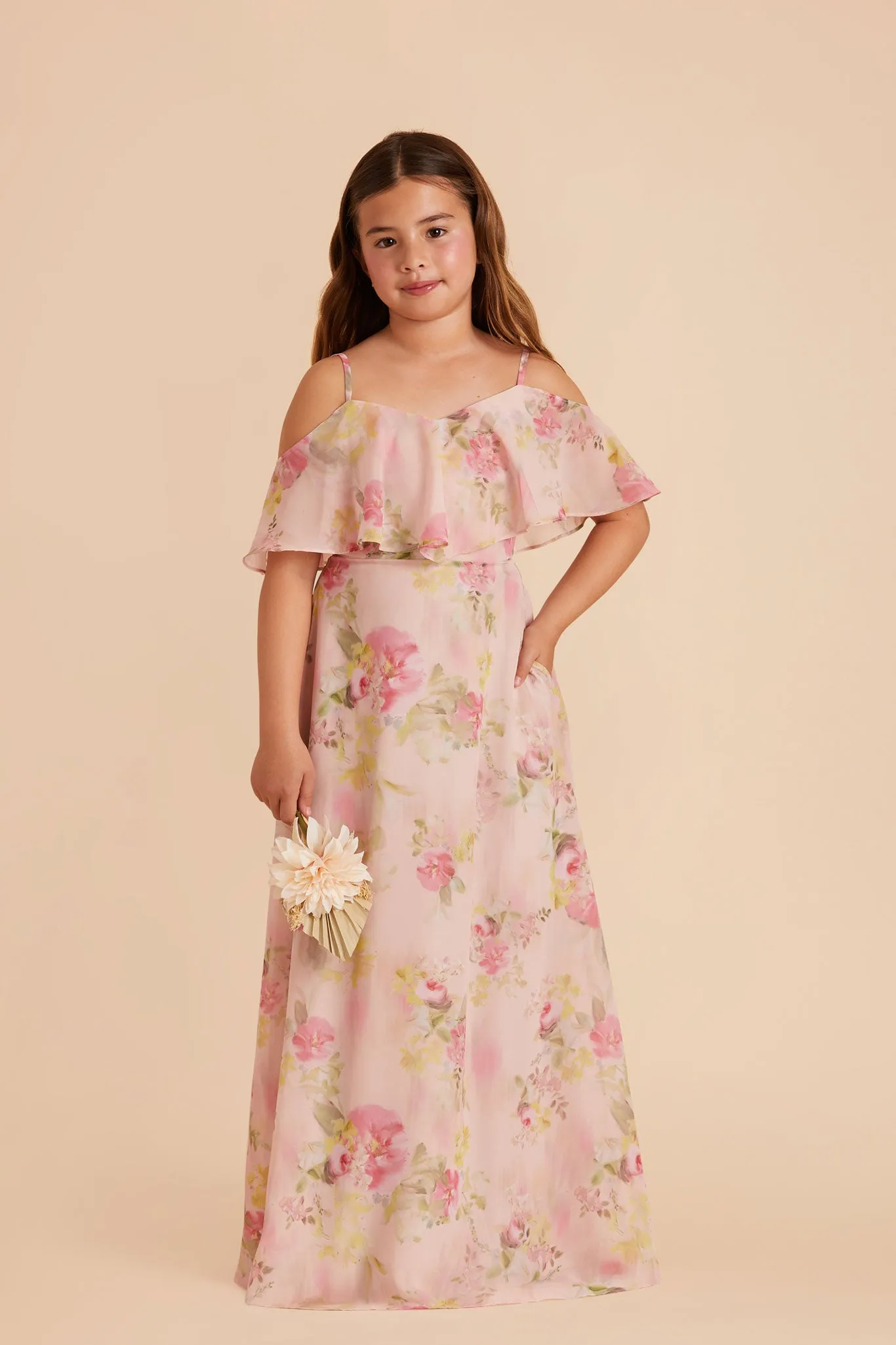 Janie Convertible Junior Dress - Vintage Pink Floral sold by Birdy Grey product image thumbnail 2