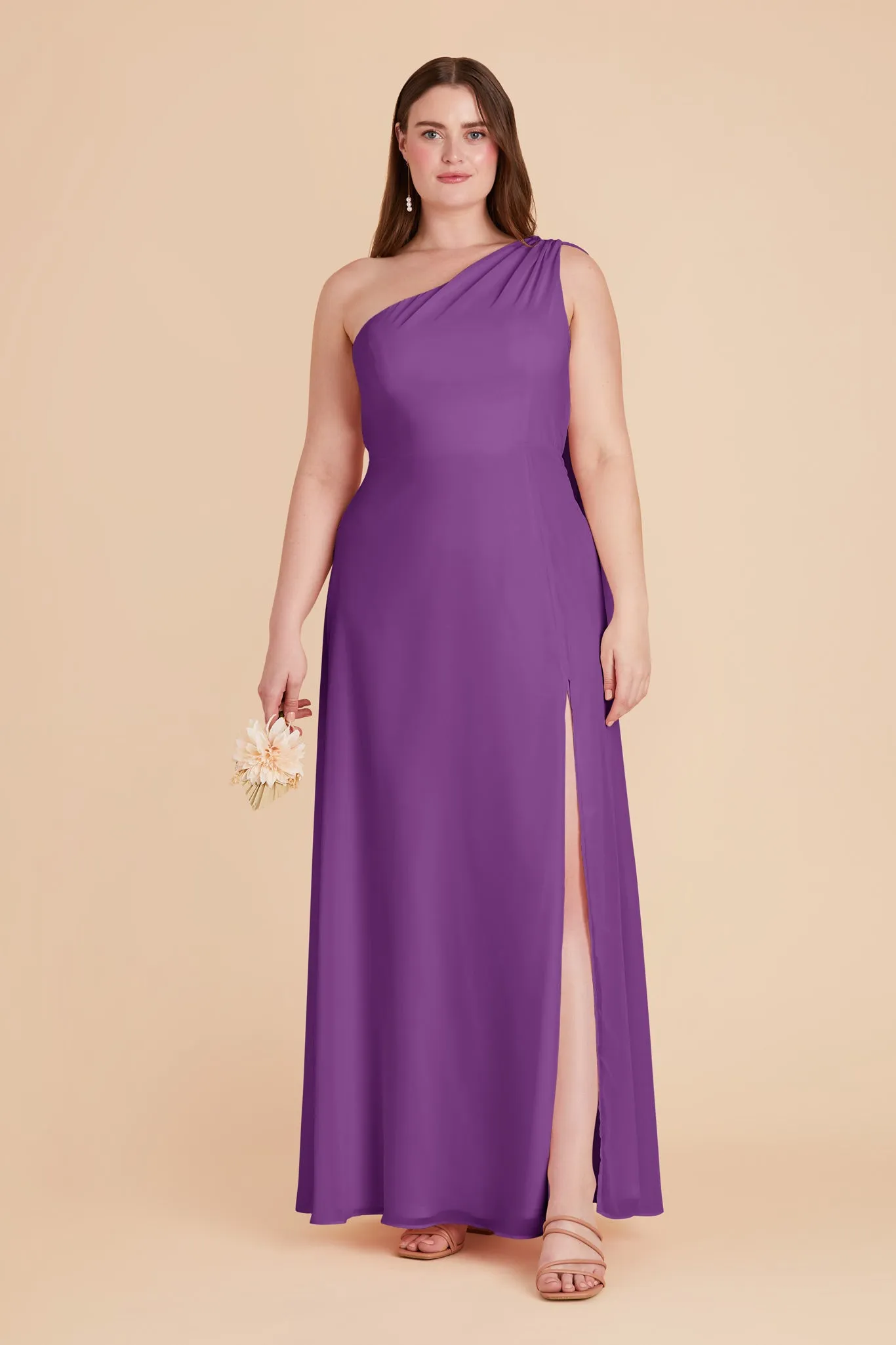 Melissa Chiffon Dress - Amethyst sold by Birdy Grey product image thumbnail 2