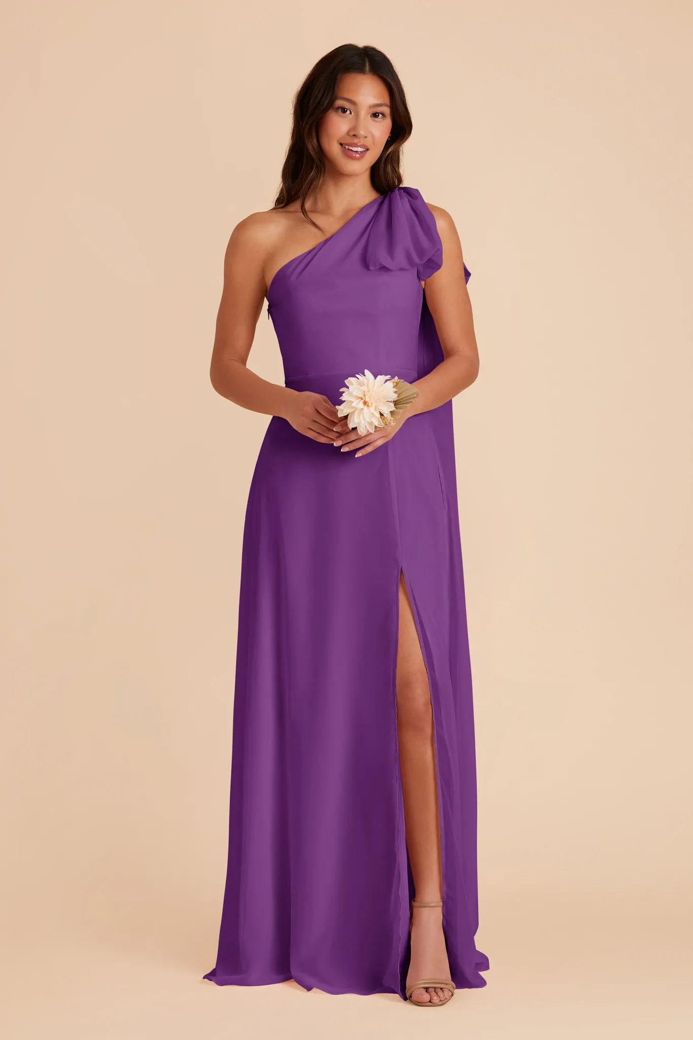 Melissa Chiffon Dress - Amethyst sold by Birdy Grey