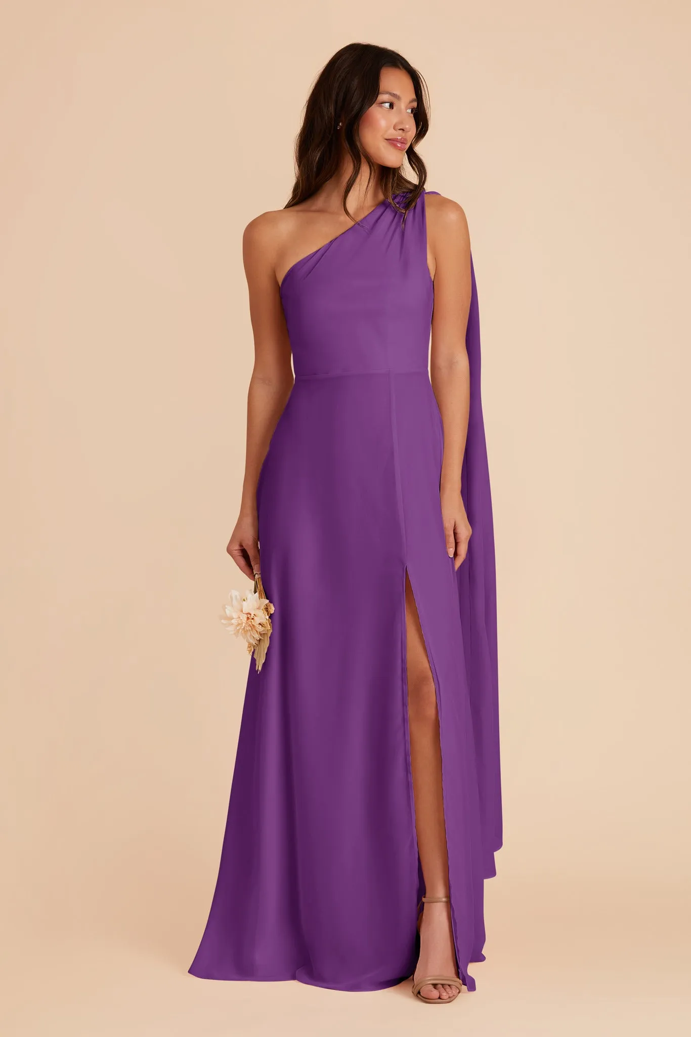 Melissa Chiffon Dress - Amethyst sold by Birdy Grey product image thumbnail 5
