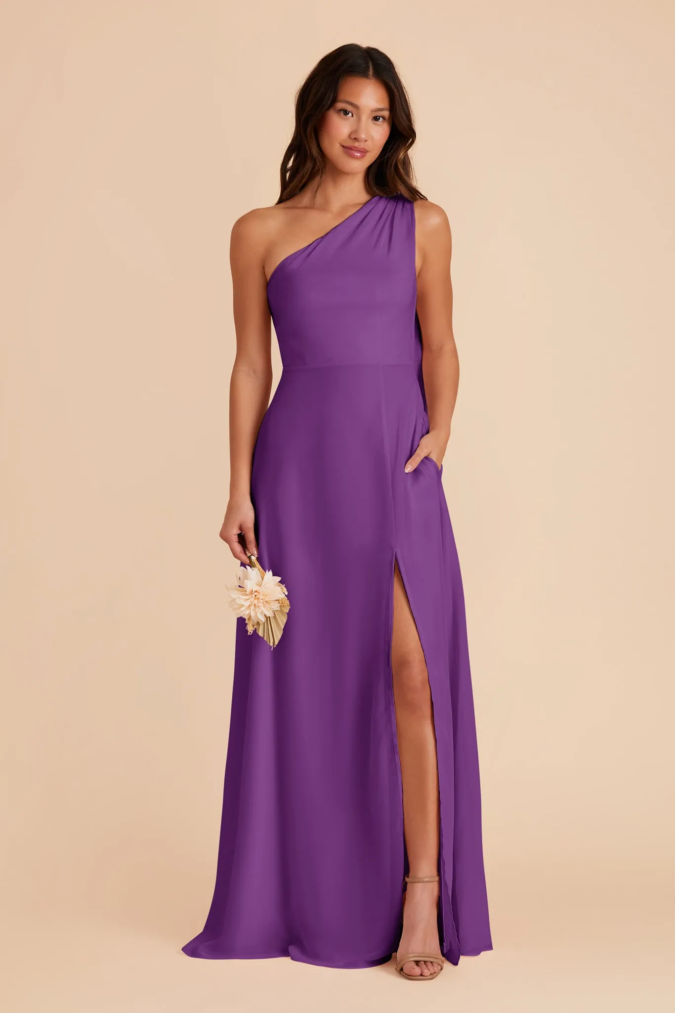 Melissa Chiffon Dress - Amethyst sold by Birdy Grey product image thumbnail 4