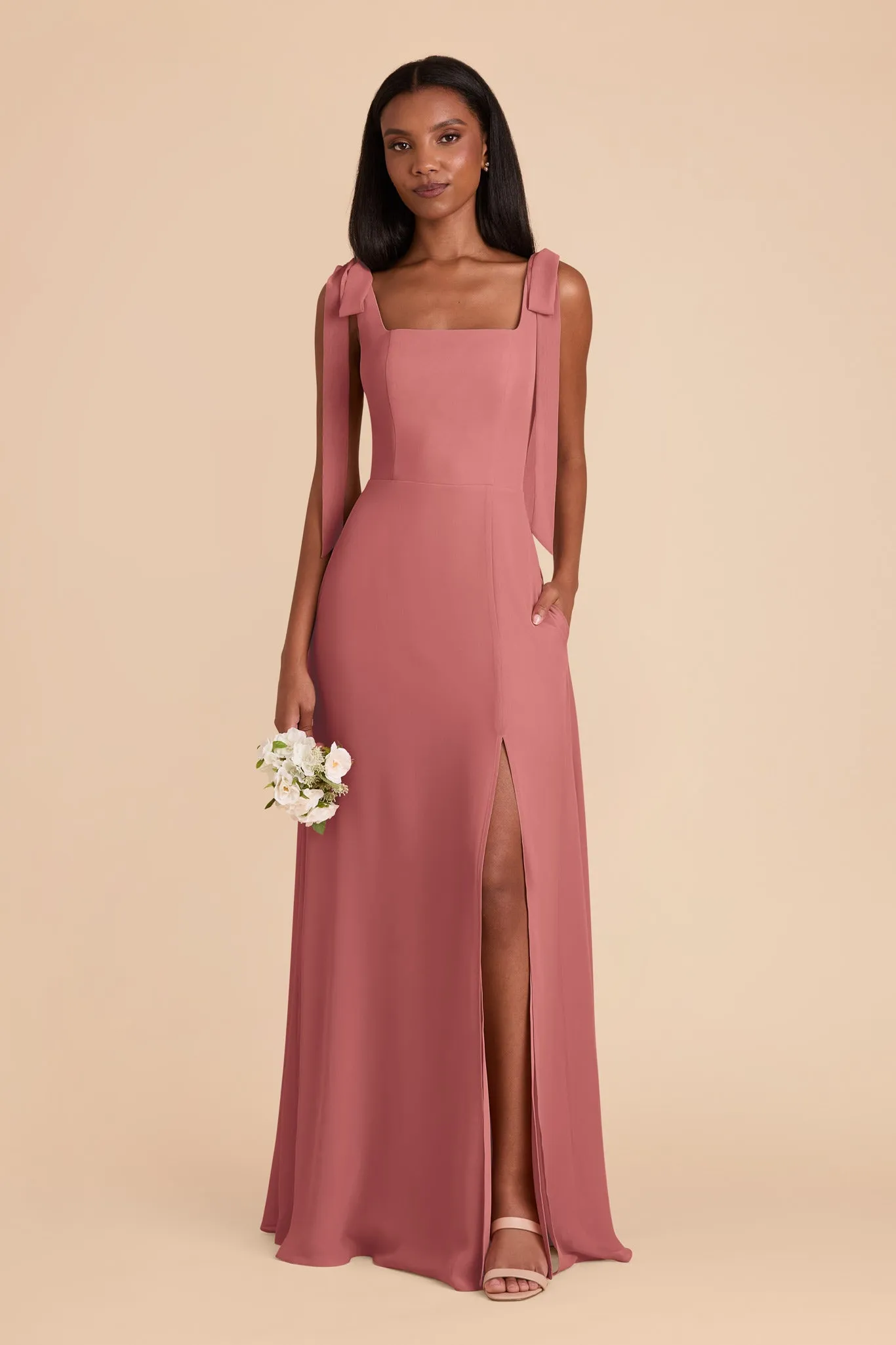 Alex Convertible Dress Chiffon - Mulberry sold by Birdy Grey product image thumbnail 3