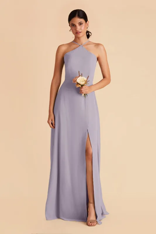 Juliet Chiffon Dress - Dusty Lilac sold by Birdy Grey