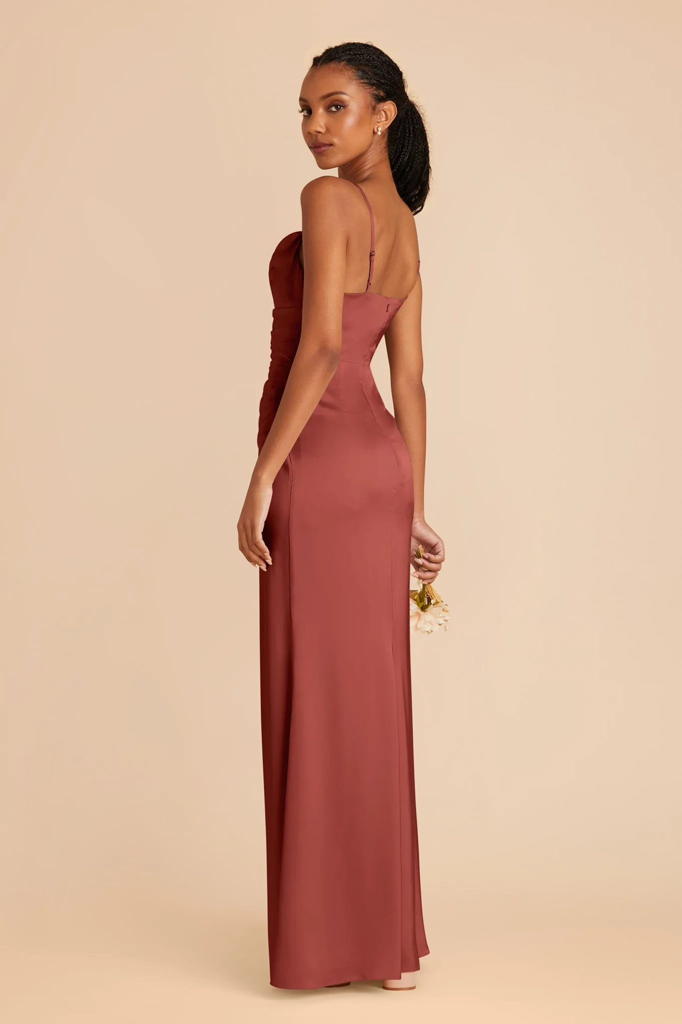 Lydia Matte Satin Dress - Spice sold by Birdy Grey product image thumbnail 4