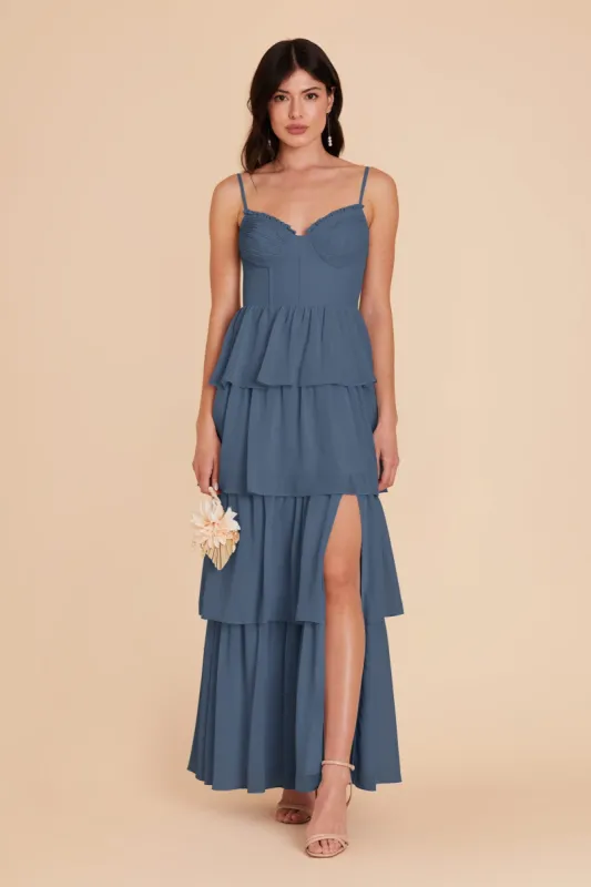 Lola Chiffon Dress - Twilight sold by Birdy Grey