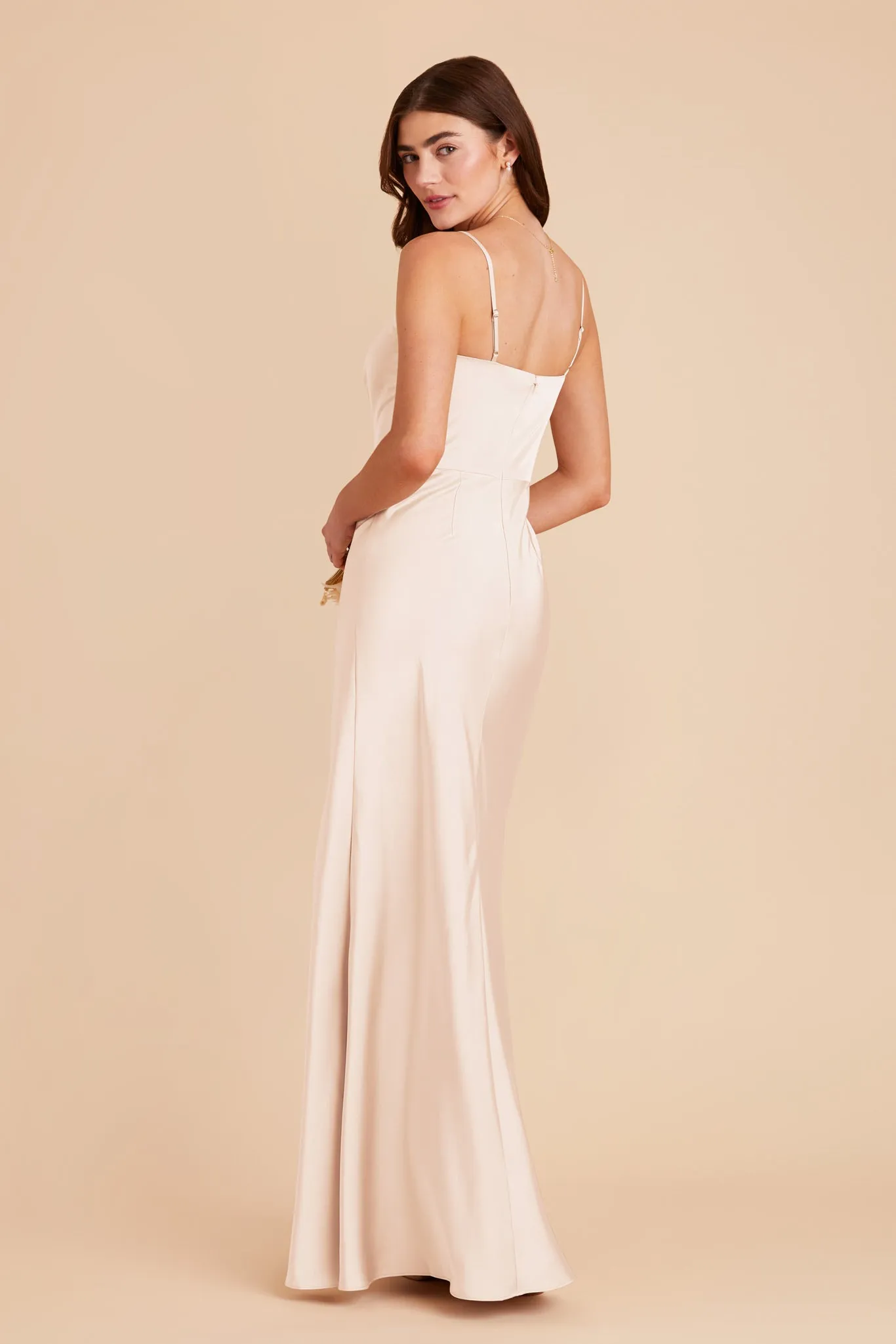 Mai Matte Satin Dress - Champagne sold by Birdy Grey product image thumbnail 5