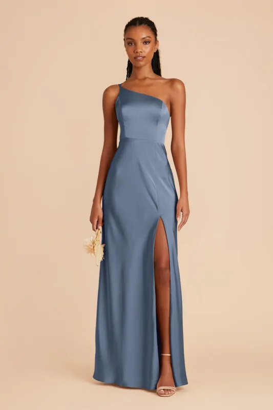 Kensie Matte Satin Dress - French Blue sold by Birdy Grey